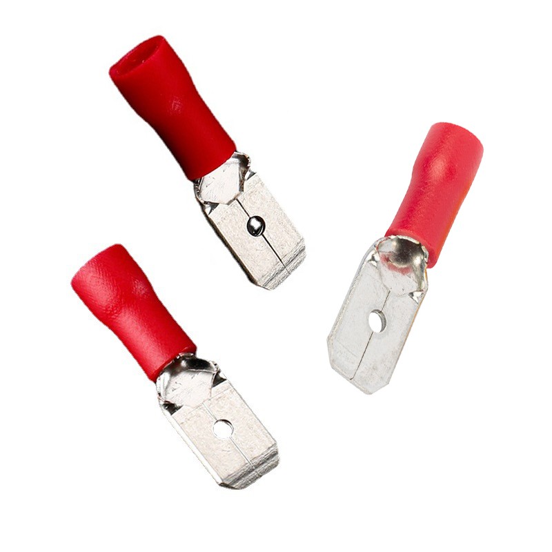 Insulated male disconnects terminals for 16-14 AWG Wire