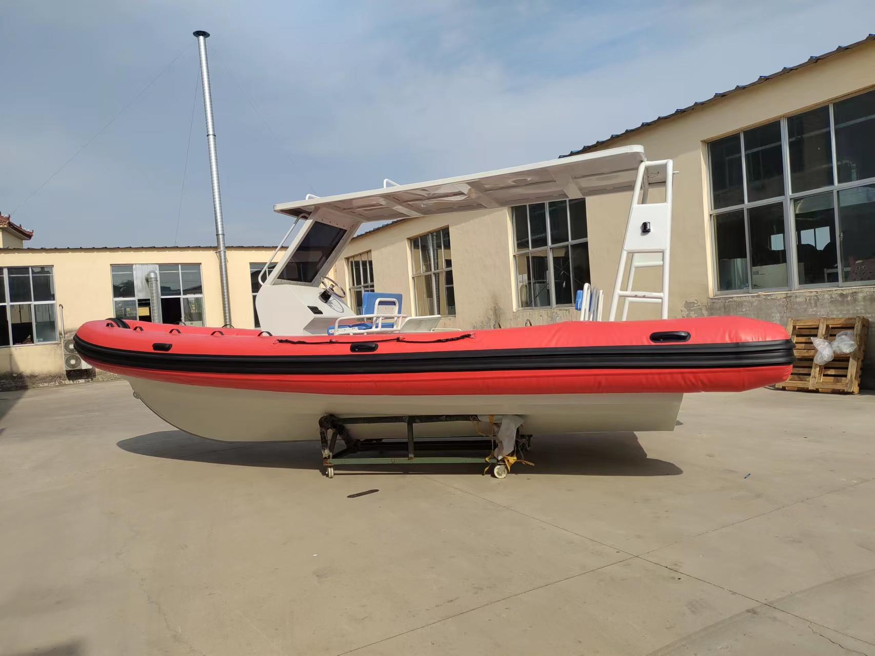 The 15th  large aluminum RIB boat from our factory