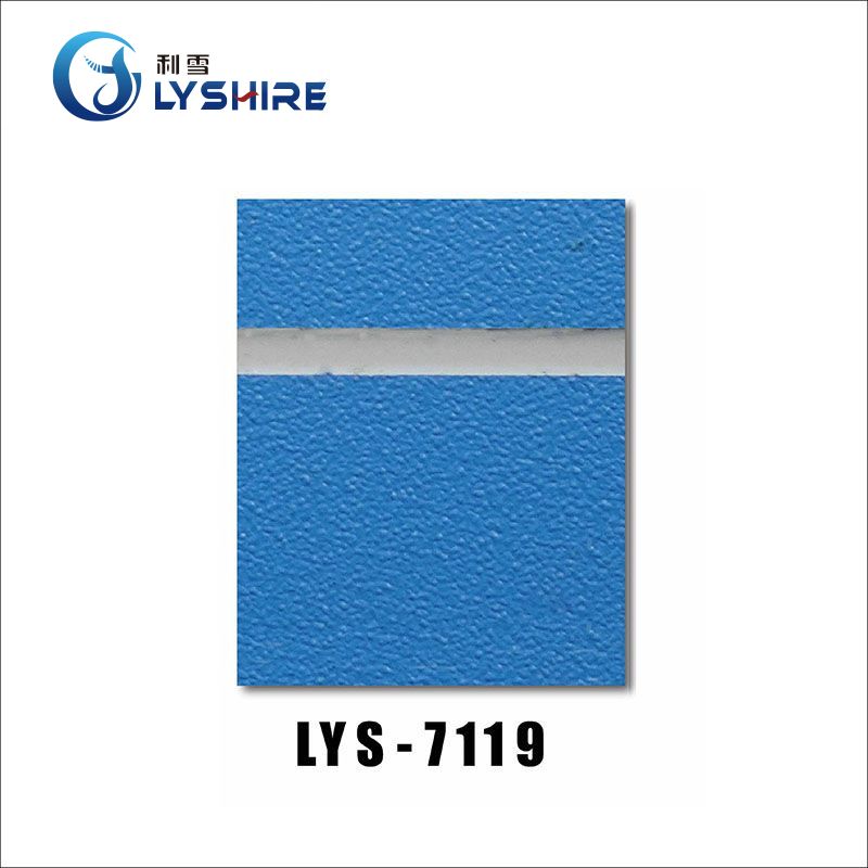 0,3-3 mm eenzijdig getextureerd blauw ABS-kunststof vel