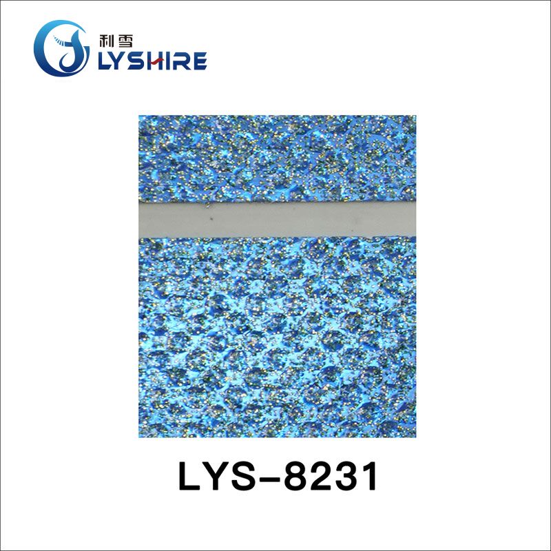 Hoja de plástico ABS azul texturizado resistente a los rayos UV