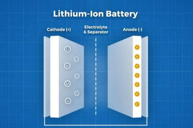 Hva er arbeidsprinsippet til litiumbatteri?