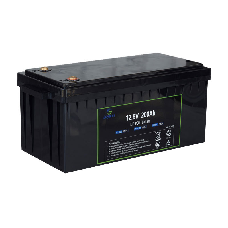 LFP 12.8V 200Ah 2560Wh LiFePO4 Battery Built-in BMS