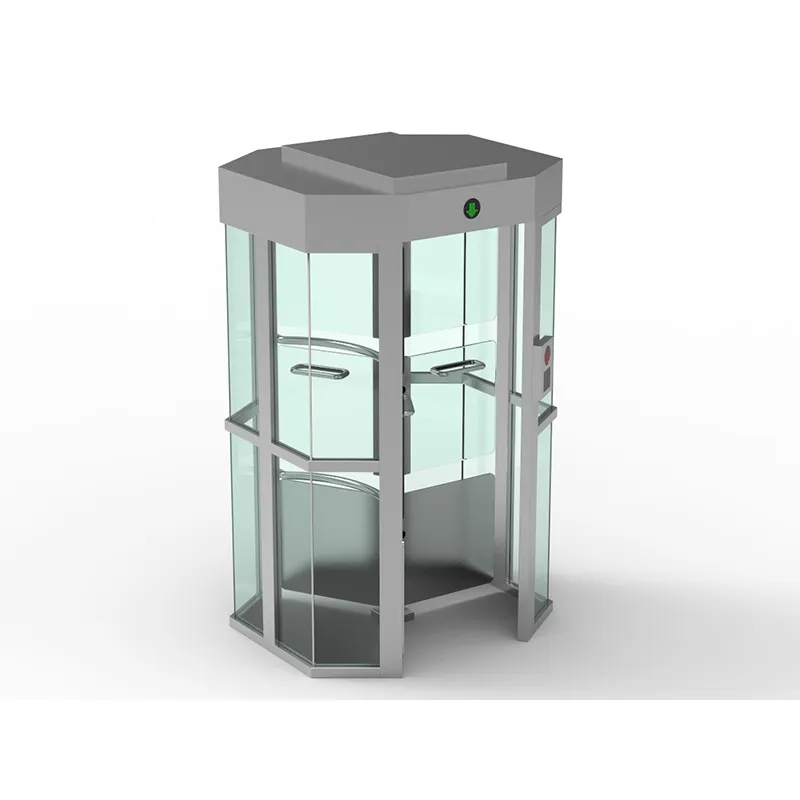 Tempered glass full height turnstile