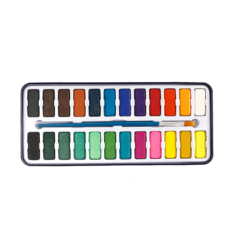 Watercolor Set with Paint Tin