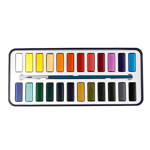 24 ألوان مائية صلبة