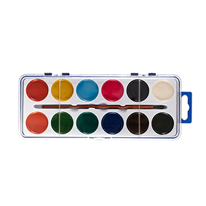 Набір акварельних фарб 12 кольорів