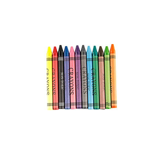 Crayon de cire de qualité supérieure non toxique de forme ronde