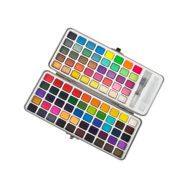 Set akvarelnih barv 90 barv z darilno škatlo