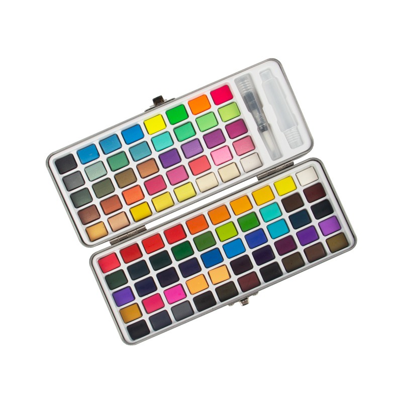 Set akvarelnih barv 90 barv z darilno škatlo