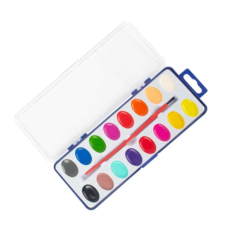 16 kleuren aquarelverfset