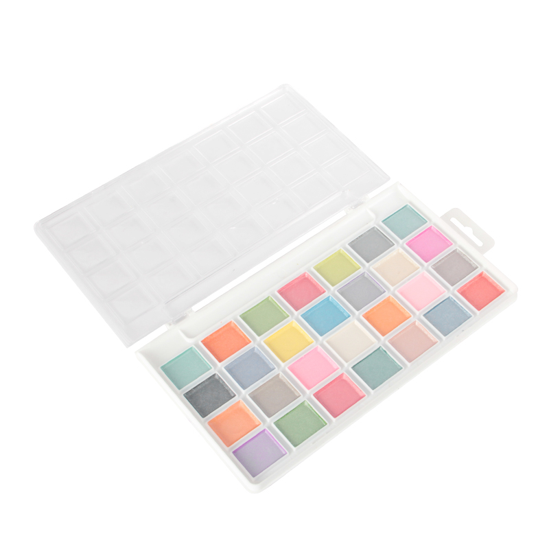 Näpfchen-Set für Aquarellfarben mit 28 Farben