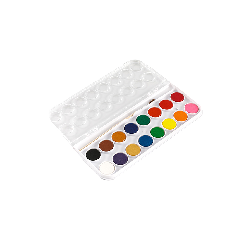 16ct Washable Watercolor Paints With Brush