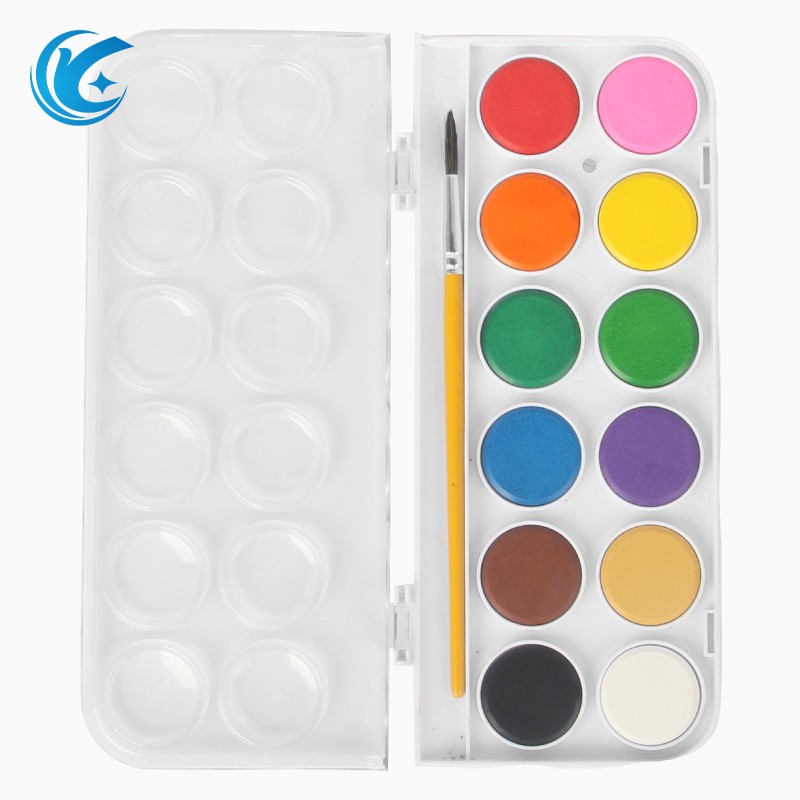 Shimmer 12 Colors Solid Watercolor Paint