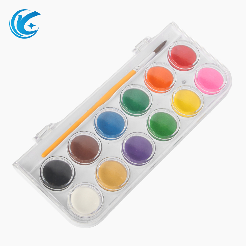 Shimmer 12 Colors Solid Watercolor Paint