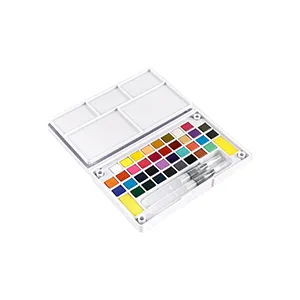 Conjunto de tinta aquarela dobrável 36 cores