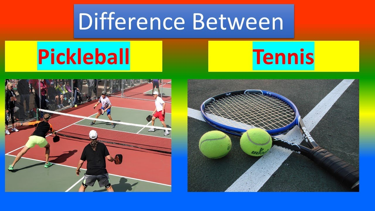 As diferenças entre pickleball e tênis