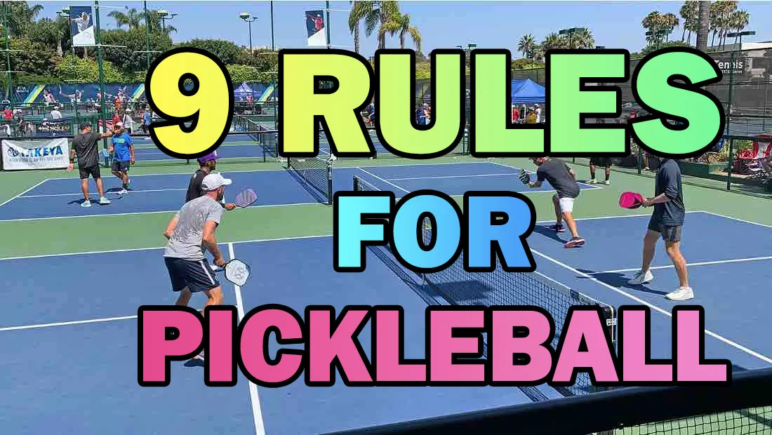 9 regras simples de pickleball para iniciantes