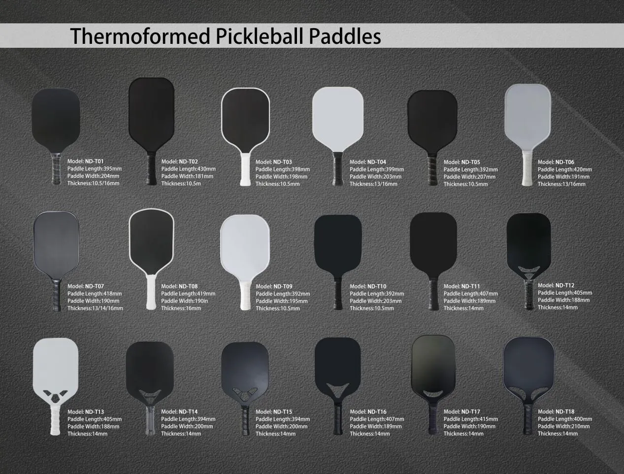 ຂໍ້ໄດ້ປຽບຂອງ paddle pickleball thermoformed