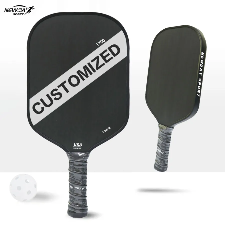 ไม้พาย PIckleball คาร์บอนไฟเบอร์ Toray T700 แบบกำหนดเอง