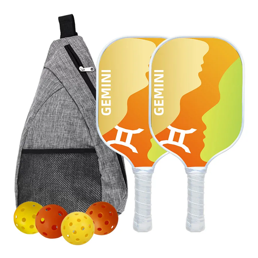 Lot de 2 palettes de pickleball en graphite