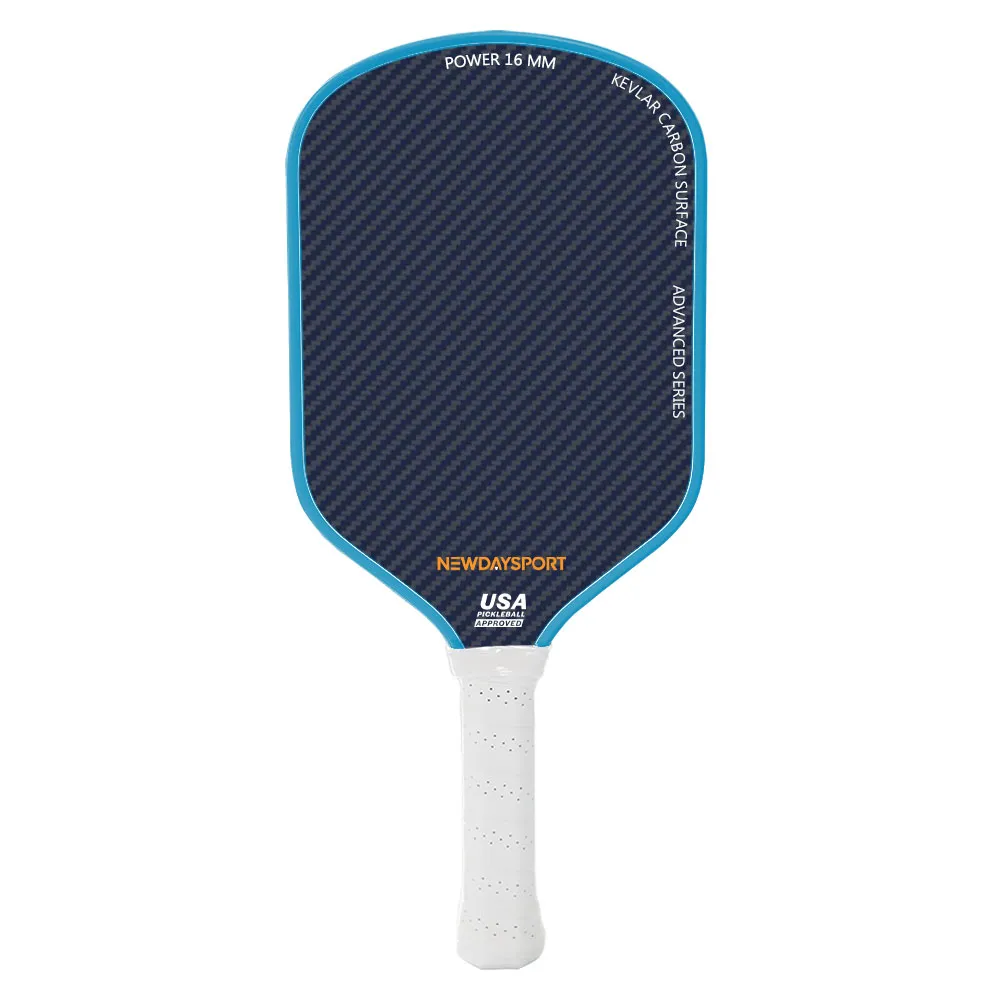 Pagaia per pickleball termoformata Newday Kevlar blu da 16 mm