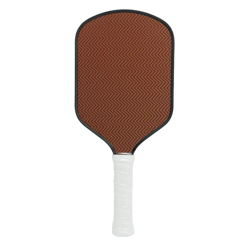 Newdaysport Pagaia per pickleball termoformata in puro Kevlar rosso grezzo da 16 mm