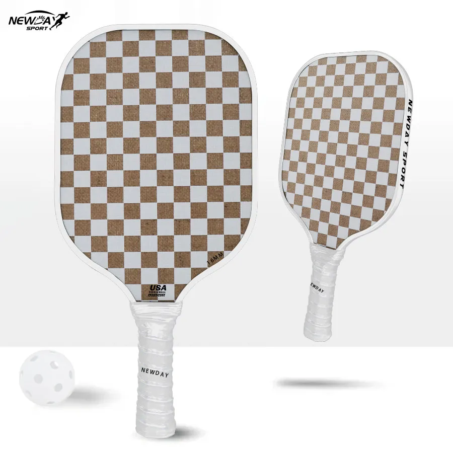 Pickleball Paddle with Flax Fiber Surface