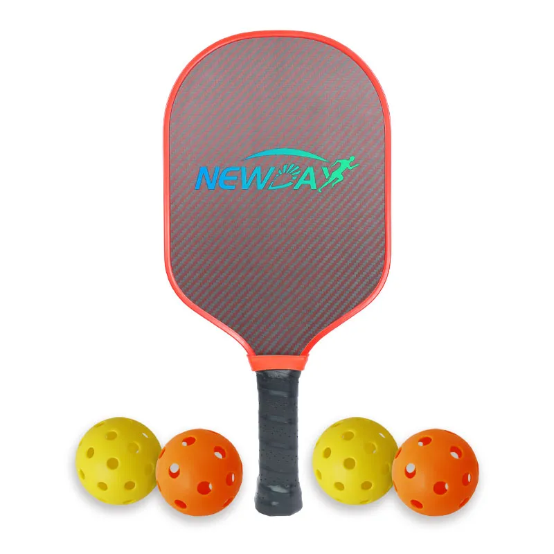 Groothandel Newdaysport op maat gemaakte rode Kevlar Pickleball-racket