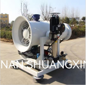 Henan Shuangxin : Uji sampel meriam kabut sebelum dikirimkan