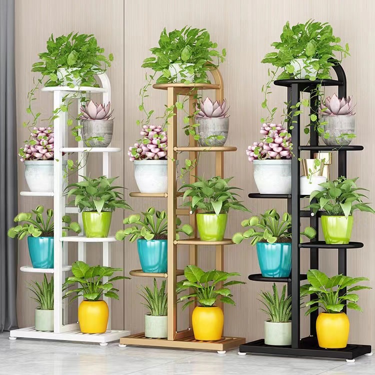 Multi-layered Metal Plant Stands