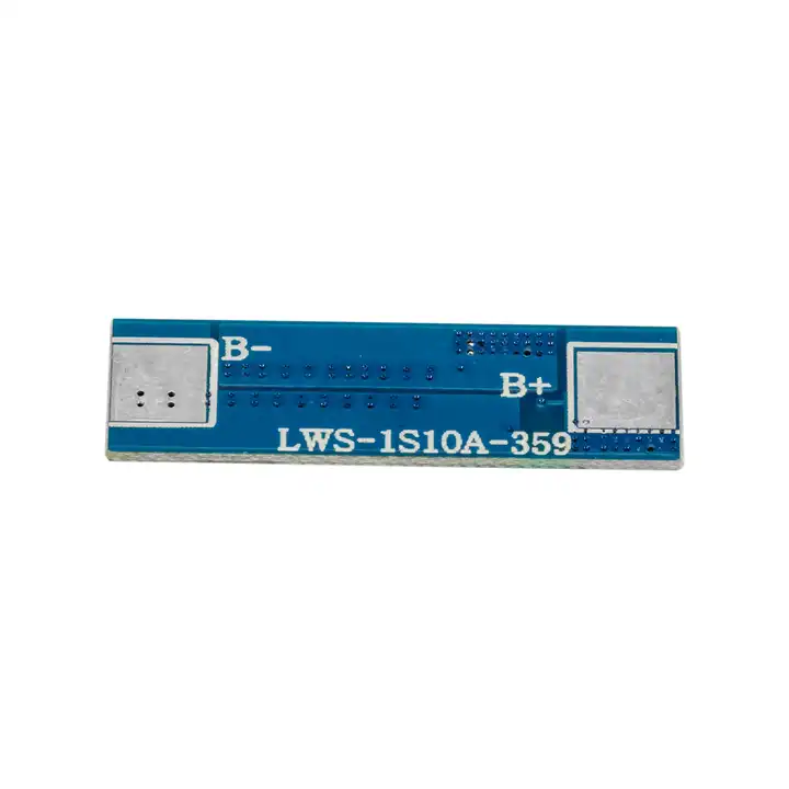 10A 1S 3.7V li-ion bms battery pcm for 18650 cell