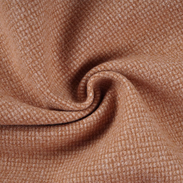Check Pattern Middle-weight Woolen Fabric - 2