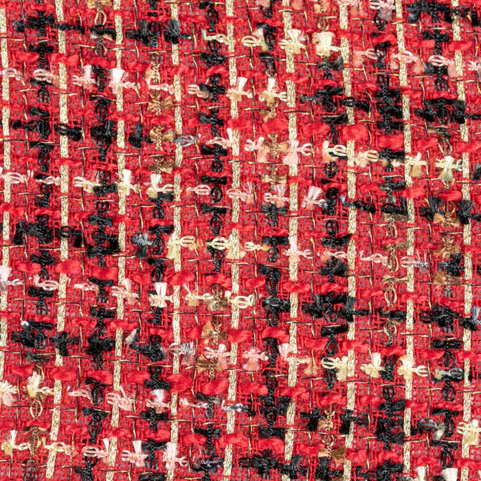 Фантастична тканина од шареног предива и тканина у стилу Цханел 1084