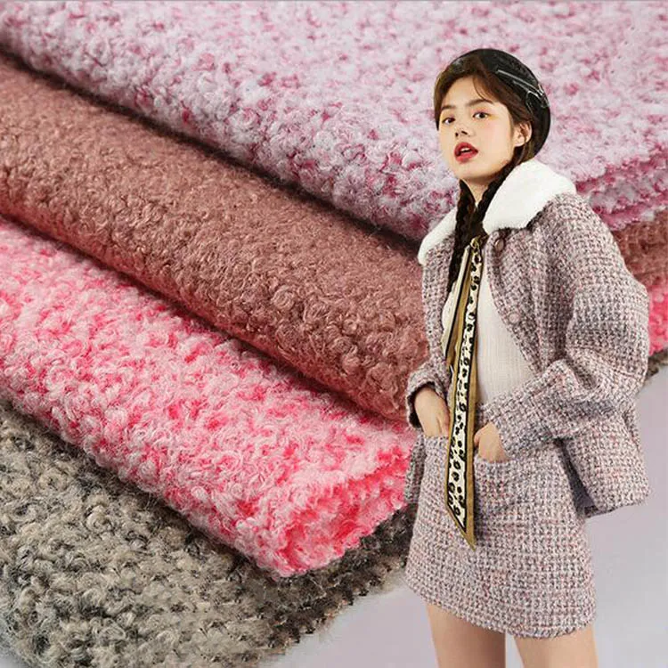 DTY Clothing Fabric Light Woolen Fabirc