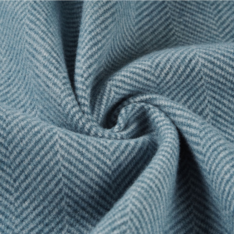Herringbone Middle Wool Fabric Fabric - 1