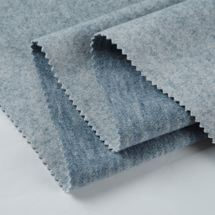 Polyester Rayon Light Woolen Garment Rajutan Fabric - 2