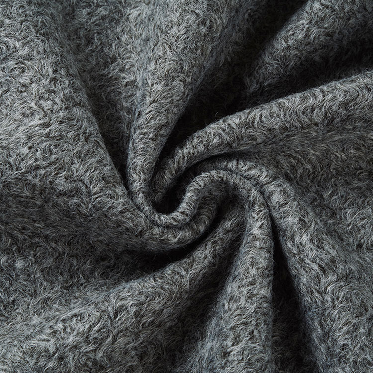 Casaco de inverno tecido de lã de poliéster de peso médio - 1