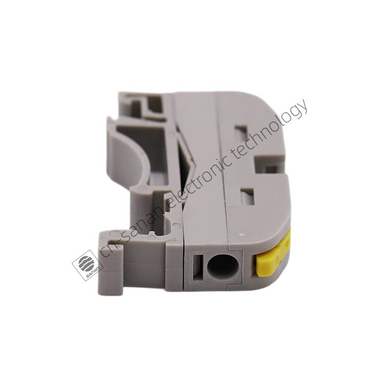 1 In 1 Pole Yellow DIN Rail Terminal Quick Connector