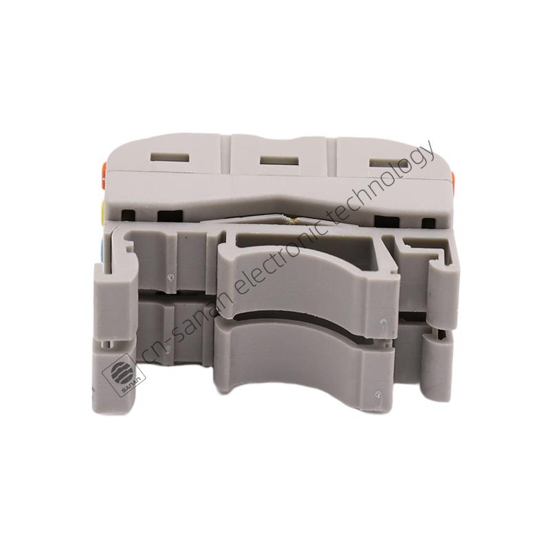 4 In 4 Out Colorful DIN Rail Terminal Quick Connector
