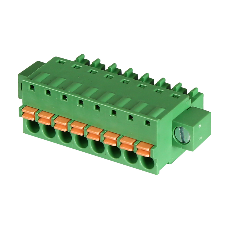 Screwless With Ear 5.0MM 8P Pluggable Terminal Block