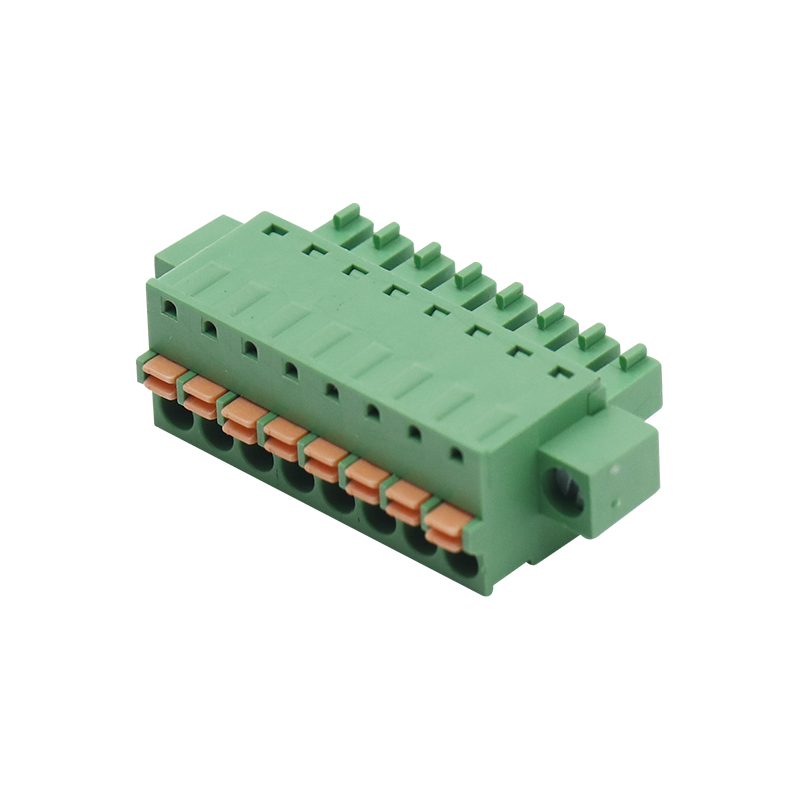 Screwless With Ear 5.0MM 8P Pluggable Terminal Block