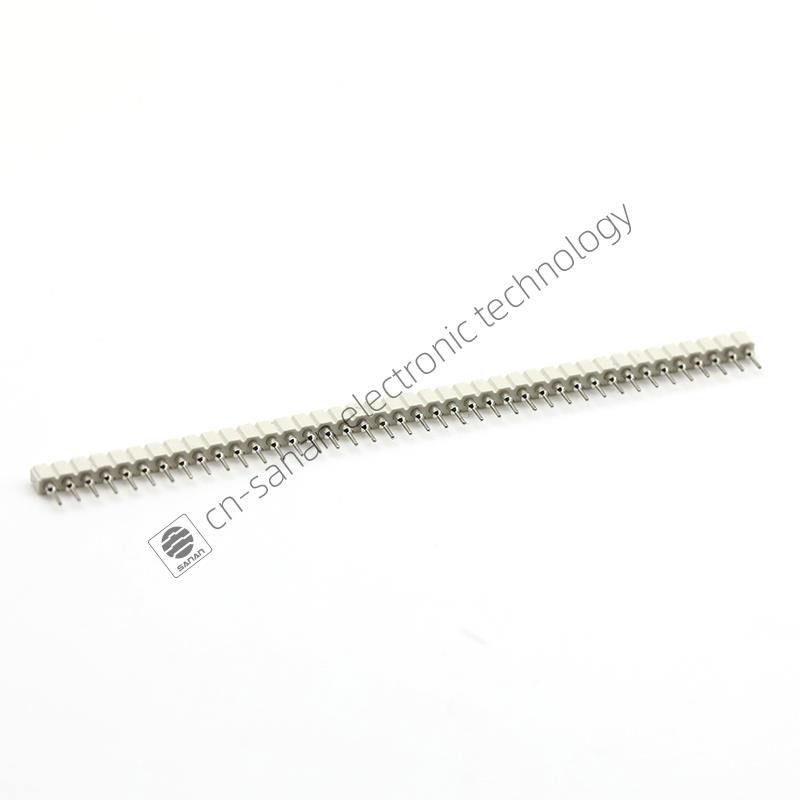 2.54mm White Round Tin Straight Pin Header