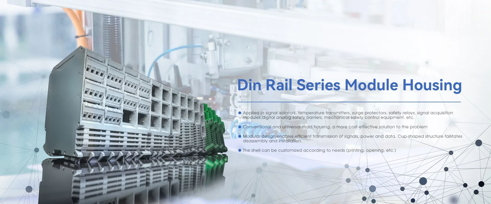 DIN Rail Module Housing Enclosure