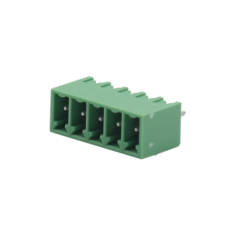 Conector de fio terminal PCB verde de 3,5 mm