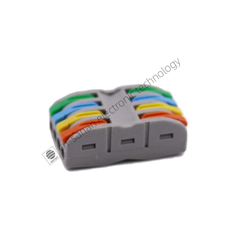 4 In 4 Out Colorful Inline Electronic Fast Wire Connector