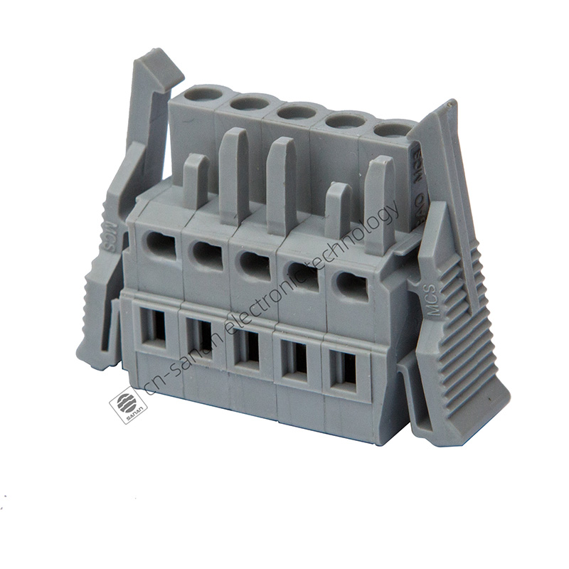 5mm 20A 5Pins Pluggable Terminal Block Connector