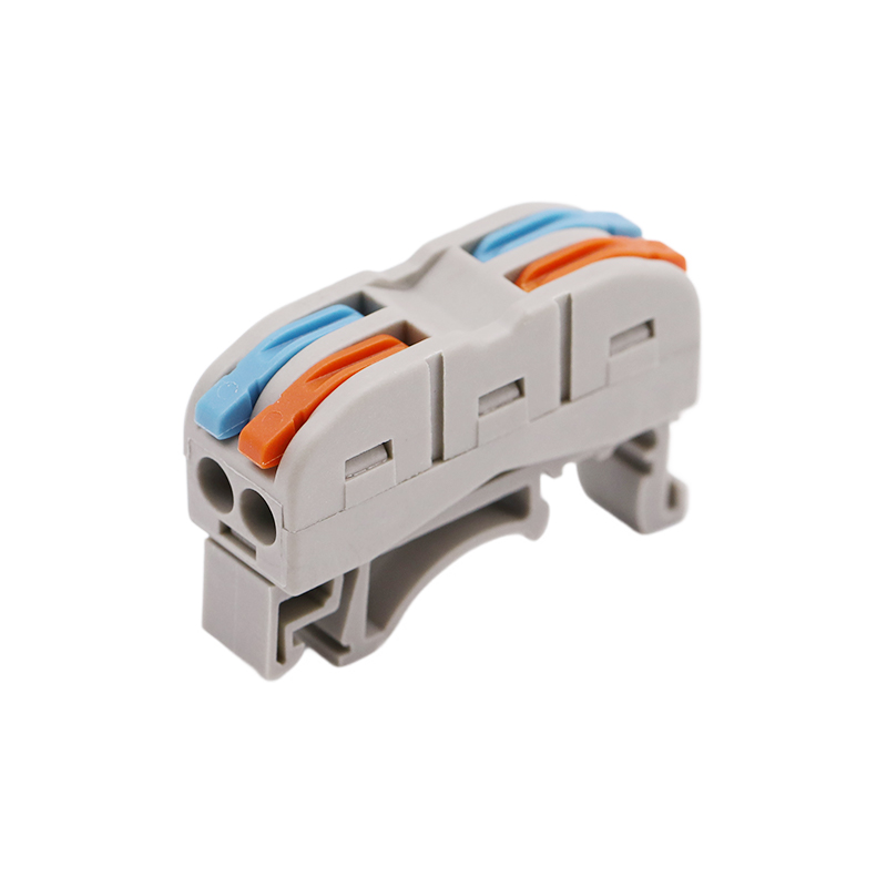 2 In 2 Poles DIN Rail Terminal Quick Connector