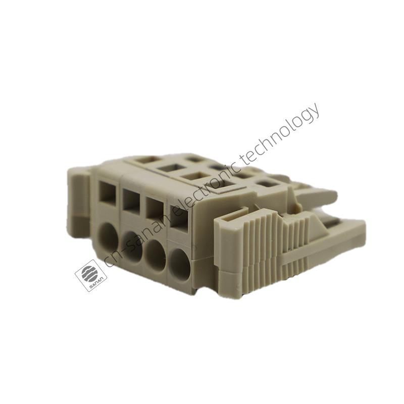 Electric Panel Mounted 5mm 4Pins Pluggable Terminal Block