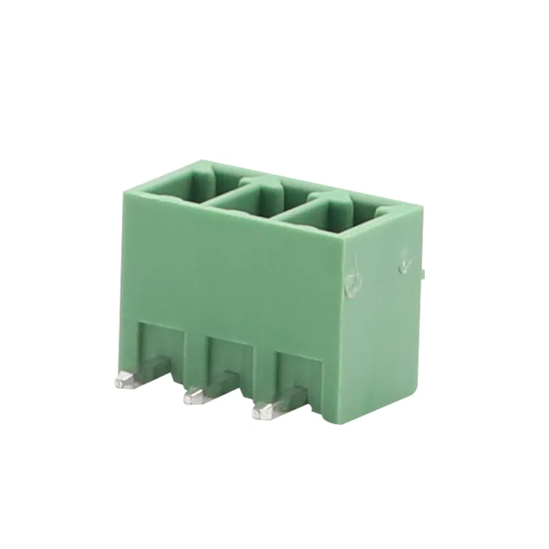 Bloque de terminales de PCB verde hembra de 3,81 mm
