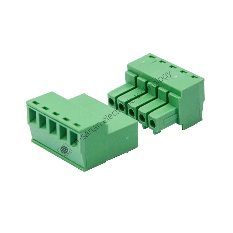 Pluggbart terminalblock PCB Plugg Skruv Typ 2,5 mm